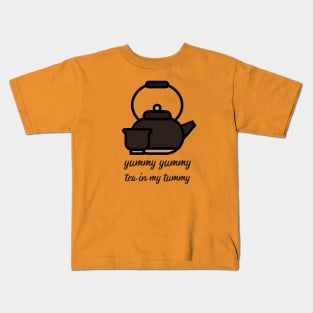 Yummy Tea in my Tummy Kids T-Shirt